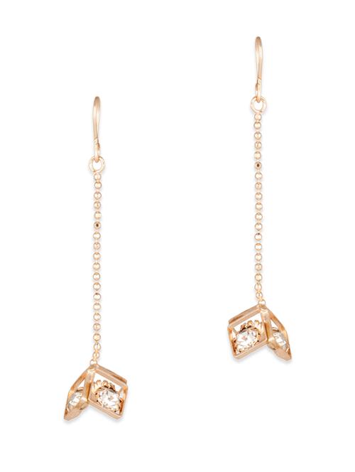 gold metal drop earring - 11584351 - Very Small Image - 1