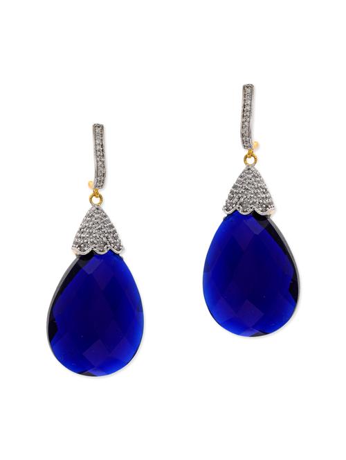 blue copper drop earring - 11587509 - Very Small Image - 1