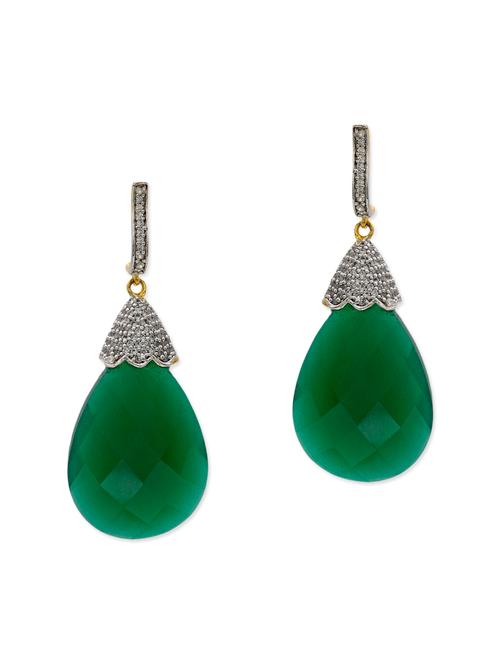 green copper drop earring - 11587513 - Very Small Image - 1