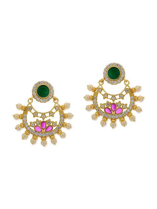multicolor copper chandballi earring - 11587635 - Very Small Image - 1