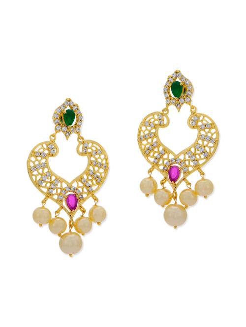 multicolor copper chandballi earring - 11587644 - Very Small Image - 1