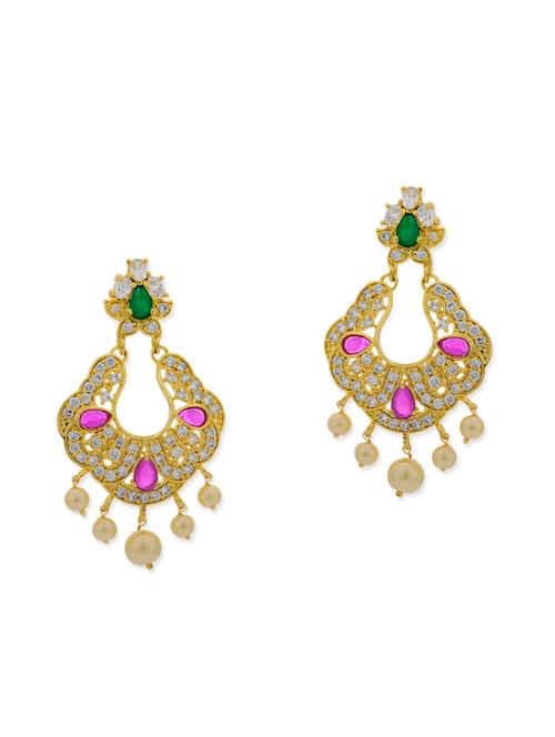 multicolor copper chandballi earring - 11587706 - Very Small Image - 1