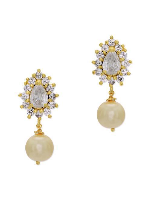 white copper drop earring - 11587734 - Very Small Image - 1