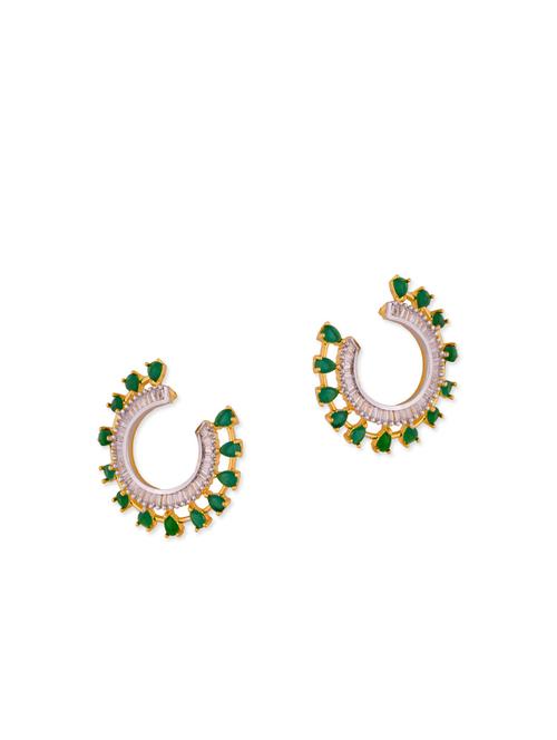 green copper chandballi earring - 11587809 - Very Small Image - 1