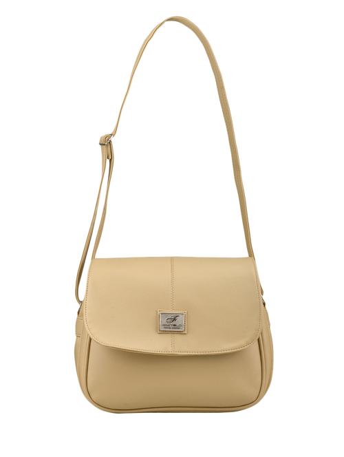beige leatherette sling bag - 11587970 - Very Small Image - 1