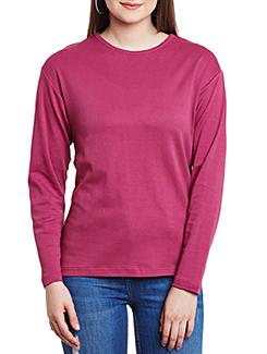 pink cotton solid tee - 11589516 - Very Small Image - 1