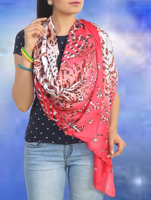multi colored silk blend scarf - 11589937 - Very Small Image - 1