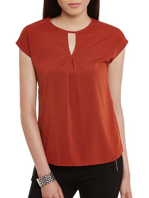 key hole neck pleated top - 11592588 - Very Small Image - 1