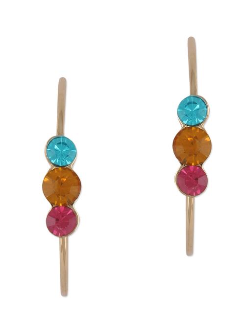 multicolour embellished metallic earrings - 1159283 - Very Small Image - 1