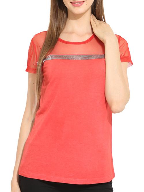 red viscose sequined top - 11593332 - Very Small Image - 1