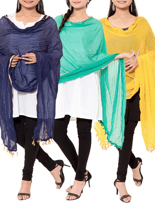 multi colored chiffon dupatta - 11593469 - Very Small Image - 1