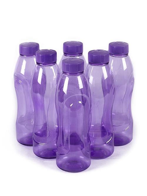 princeware purple plastic 1000 ml bottle - set of 6 - 11593989 - Very Small Image - 1