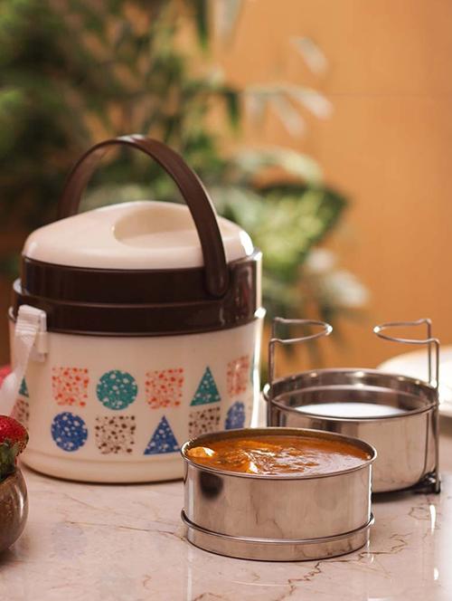 princeware newage brown tiffin - 2 containers - 11593997 - Very Small Image - 1