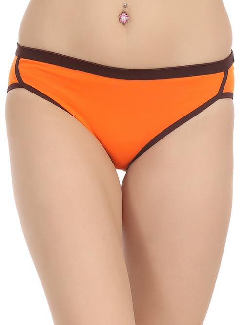 orange cotton bikini panty - 11594569 - Very Small Image - 1
