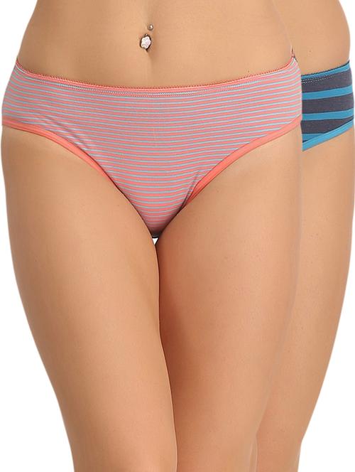 multi colored cotton regular panty - 11594610 - Very Small Image - 1
