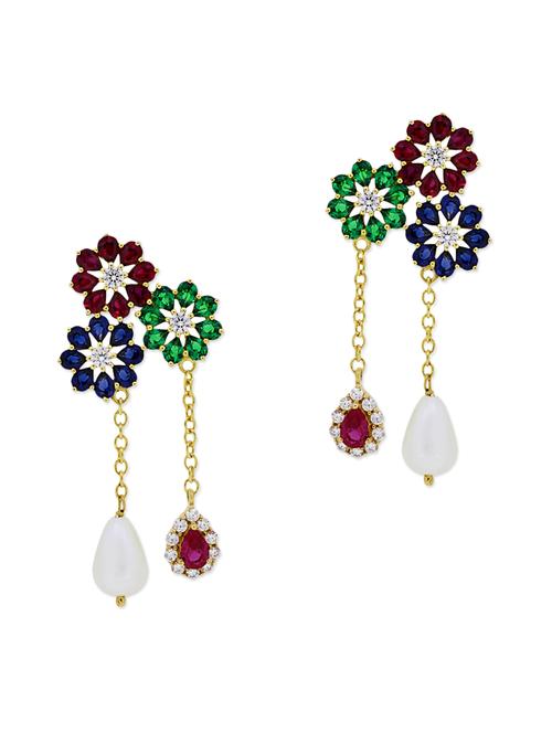 multi coloured drop earrings - 11596978 - Very Small Image - 1