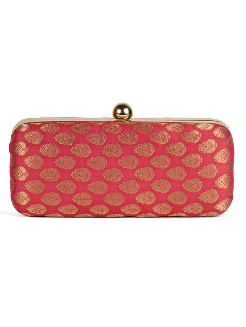 pink brocade box clutch - 1159859 - Very Small Image - 1