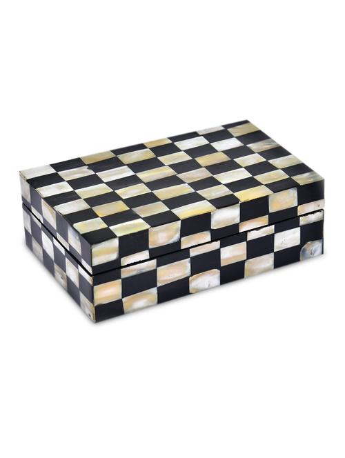 checkered rectangular jewellery box - 1159872 - Very Small Image - 1