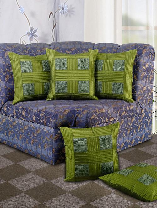 set of 5 check masti cushion cover - 11605417 - Very Small Image - 1