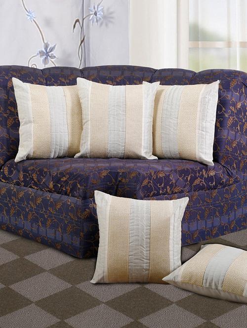 set of 5 stripe cushion cover - 11605439 - Very Small Image - 1