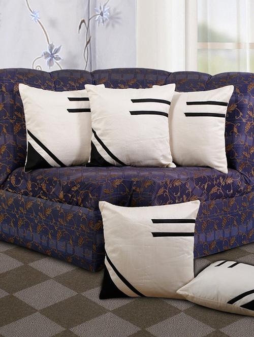 set of 5 colorful cushion cover - 11605447 - Very Small Image - 1