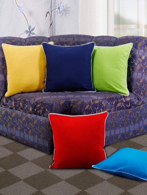 set of 5 multi cotton cushion cover - 11605467 - Very Small Image - 1