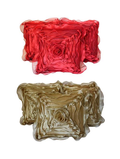 set of 10 tissue floral cushion cover - 11607902 - Very Small Image - 1