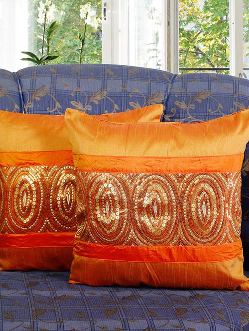 set of 2 circular squence cushion cover - 11608162 - Very Small Image - 1