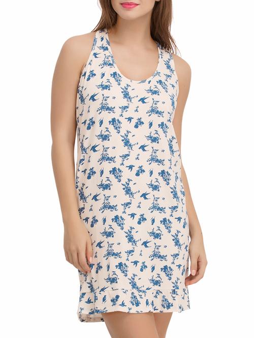 white cotton sleepshirt - 11608293 - Very Small Image - 1