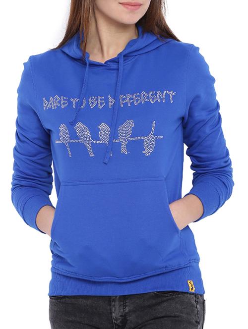 women's chest print sweatshirt - 11616201 - Very Small Image - 1