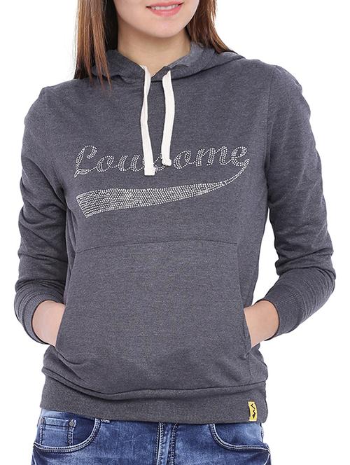 women's chest print sweatshirt - 11616204 - Very Small Image - 1