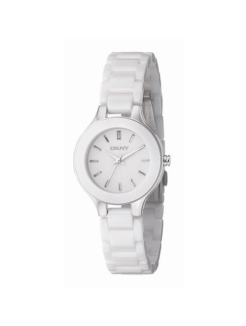 white leatherette strap wrist watch - 11616844 - Very Small Image - 1