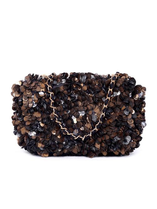 metallic cotton clutch - 11621944 - Very Small Image - 1