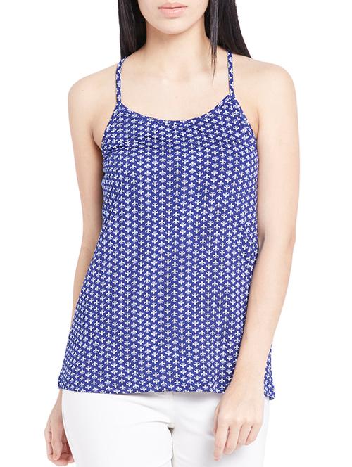 lace panel halter neck top - 11624876 - Very Small Image - 1