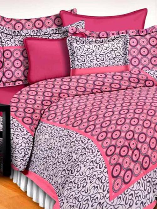 divy fusion fashion multicolored rajasthani printed double bedsheet with 2 matching pillow cover - 11630507 - Very Small Image - 1