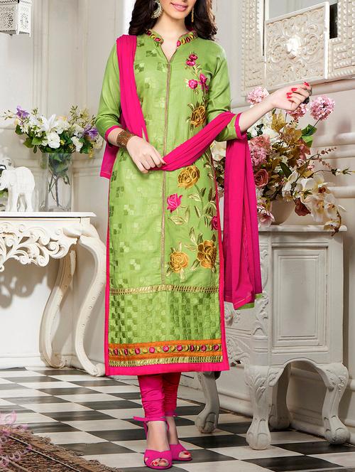 embroidered unstitched suit set - 11631492 - Very Small Image - 1