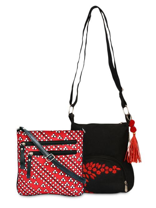 set of 2 canvas sling bags - 1163745 - Very Small Image - 1