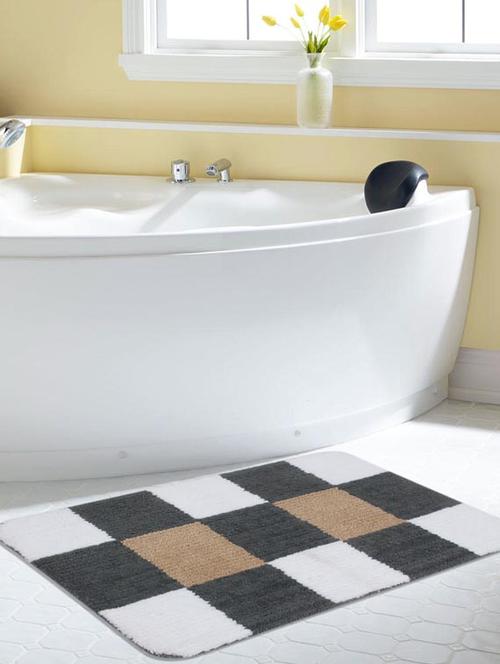saral home premium quality very soft micro polyester bathmat -50x80 cm - 11649181 - Very Small Image - 1