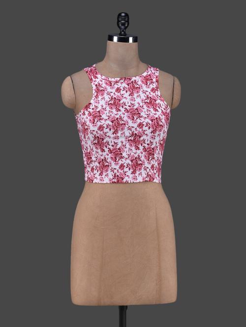 floral print crop top - 1164982 - Very Small Image - 1