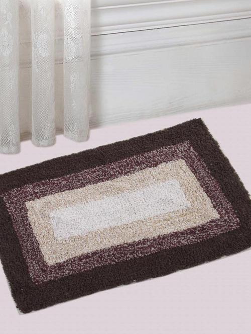 saral home soft cotton anti slip bathmat set of 2 pcs -40x60 cm - 11655619 - Very Small Image - 1