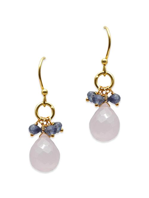 white quartz drop earring - 11655911 - Very Small Image - 1