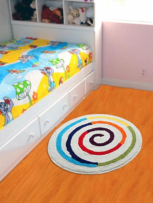 multi colored polyester bath mat - 11656308 - Very Small Image - 1