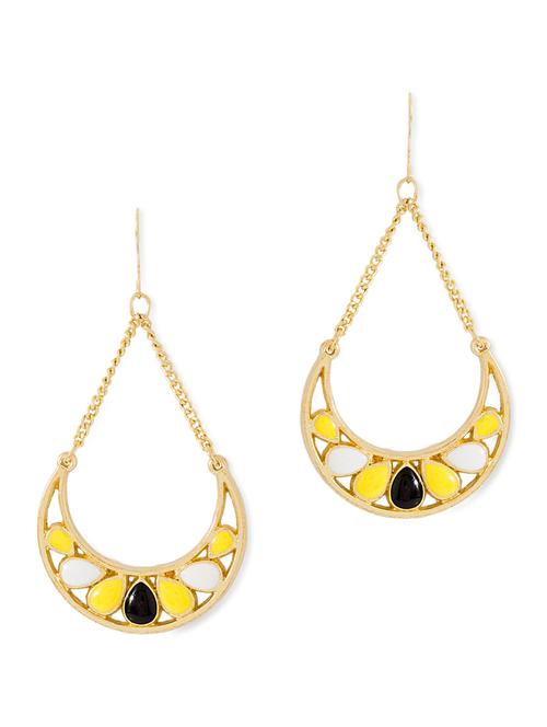 gold metal hoop earrings - 11657278 - Very Small Image - 1