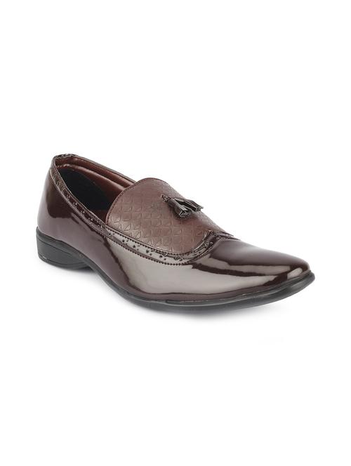 brown faux leather shoes - 11662833 - Very Small Image - 1