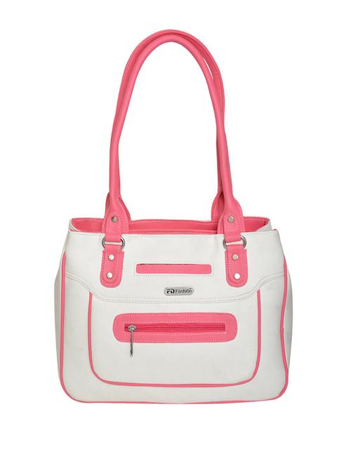 white leatherette handbag - 11663029 - Very Small Image - 1