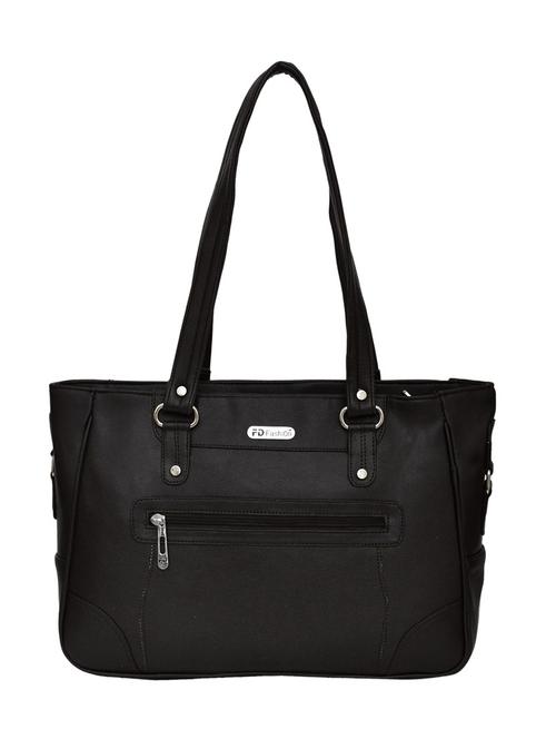 black leatherette handbag - 11663330 - Very Small Image - 1