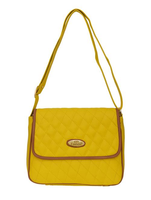 yellow leatherette sling bag - 11663445 - Very Small Image - 1