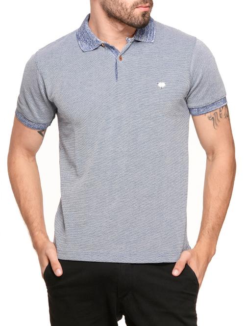 blue cotton tshirt - 11664419 - Very Small Image - 1