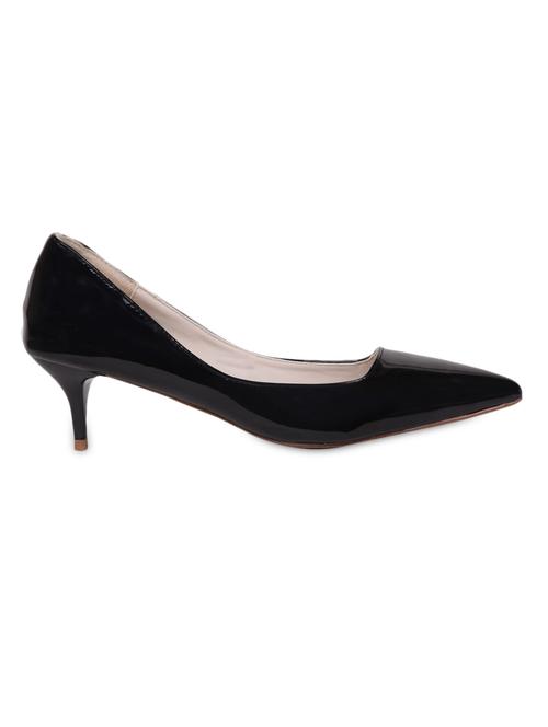 glossy formal kitten heel leatherette pumps - 1166717 - Very Small Image - 1