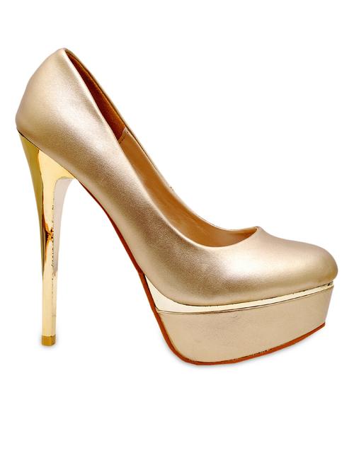 ilo gold leatherette stilletos - 1166751 - Very Small Image - 1